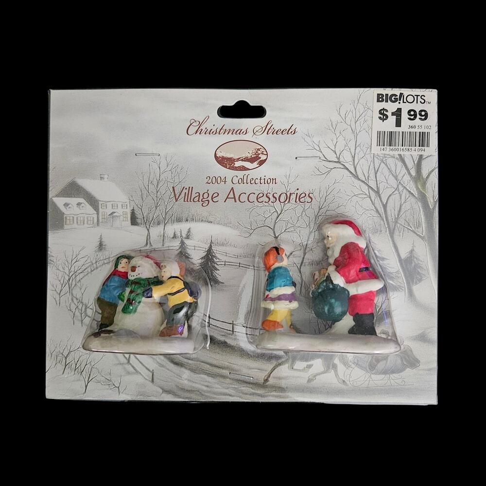 2004 Christmas Around the World Village Accessories Ice Skating Ornament